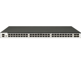 48 個(gè) 1GE Base-T 端口，4 個(gè) 10GE SFP+端口，三層以太網(wǎng)交換機(jī)